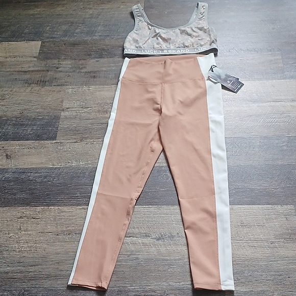 Bundle-NWT Kyodan leggings + free Lucky Brand bralet. GIRLS size Large. - Picture 2 of 12